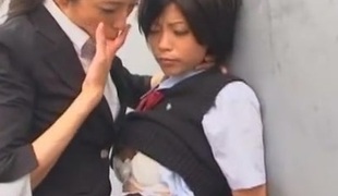 Hottest Japanese whore Kurumi Katase in Exotic College, Fingering JAV episode