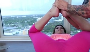 Sophia Leone in 18yr Old Yoga Practice - TheRealWorkout